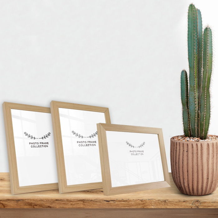 Aberto Design Set de 3 marcos de fotos Natural 15 x 21 cm Aberto Design Set de 3 marcos de fotos Natural 15 x 21 cm